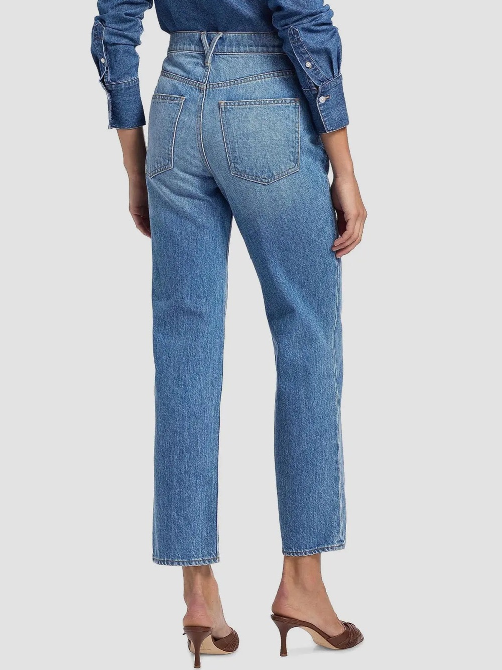 NWT Veronica Beard Leah Mid-Rise Straight-Leg Jeans 27 - Picture 4 of 11